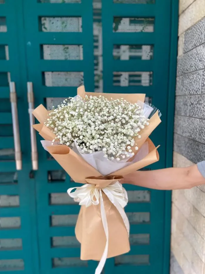 Bó Hoa Sinh nhật Baby trắng - Mùa tinh khôi - B24188