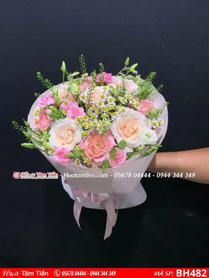 Bó Hoa Hồng Cẩm Chướng BH482 | Hoa Sinh Nhật Đẹp Vũng Tàu