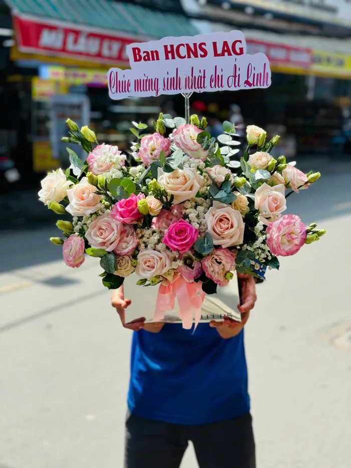Giỏ Hoa Sinh nhật cẩm chướng