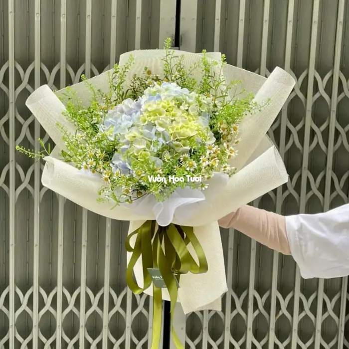 Bó Hoa Cẩm Tú Cầu Hydrangea Passionate Poetry Bouquet