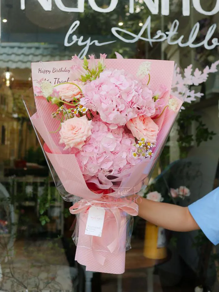 Bó Hoa Cẩm Tú Cầu Hồng 2930
