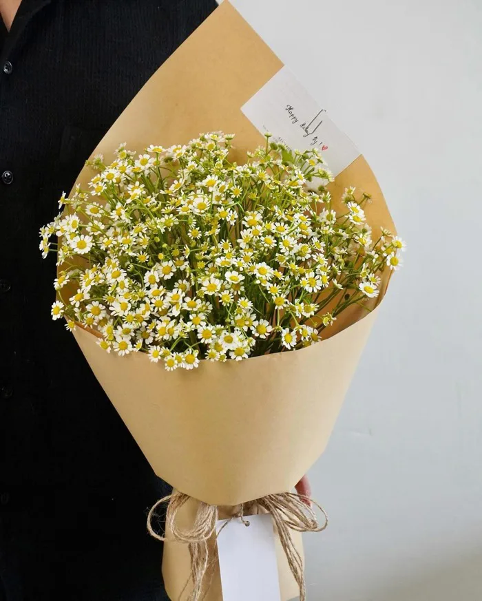 BÓ HOA CÚC TANA LỜI YÊU NHẸ NHÀNG TRONG TRẺO VÀ BỀN LÂU GIAO NHANH PHƯỜNG  BÀN CỜ B35 - Arilo Flower