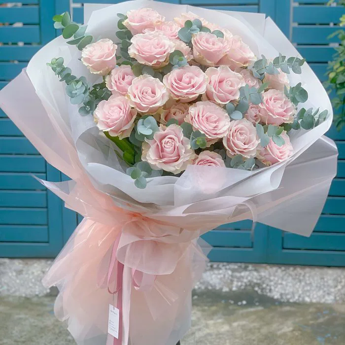 Bó Hoa hồng Ecuador Pink Mondial