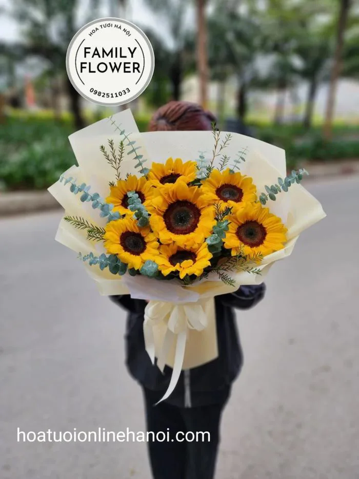 Hoa hướng dương ! Bó hoa hướng dương chúc mừng sinh nhật tại Hà Nội .