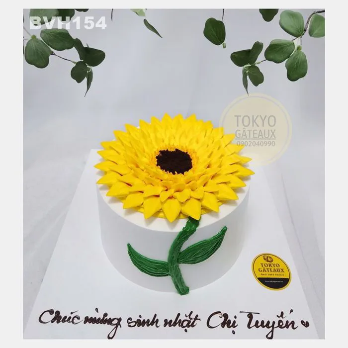 BVH154 - Bánh sinh nhật Hoa Hướng Dương sz16