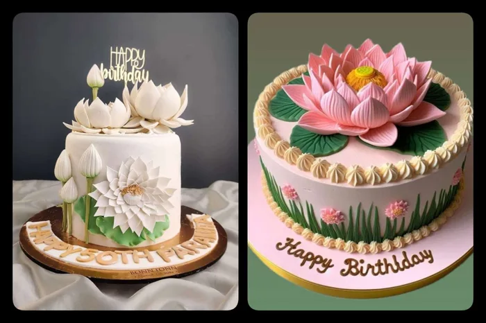 Các mẫu bánh kem hoa sen đẹp phù hợp cho nhiều dịp lễ và kỷ niệm