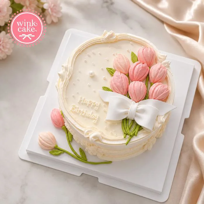 Bánh kem Bánh sinh nhật Hoa tulip Ngày Quốc tế Phụ nữ 8/3