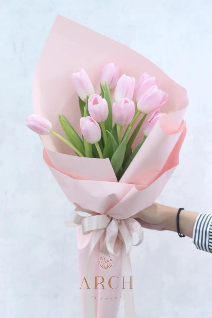 Bó Hoa Tulip Hồng 10 Bông BH013 – archflowers