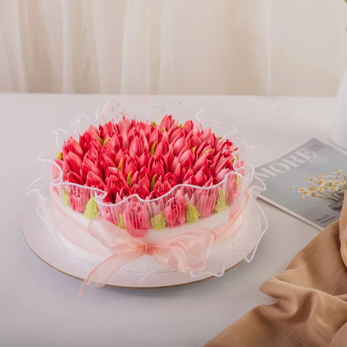 Bánh Kem Bó Hoa Tulip - Bánh Sinh Nhật Kosho Bánh Kem Bó Hoa Tulip - Bánh Sinh Nhật Kosho