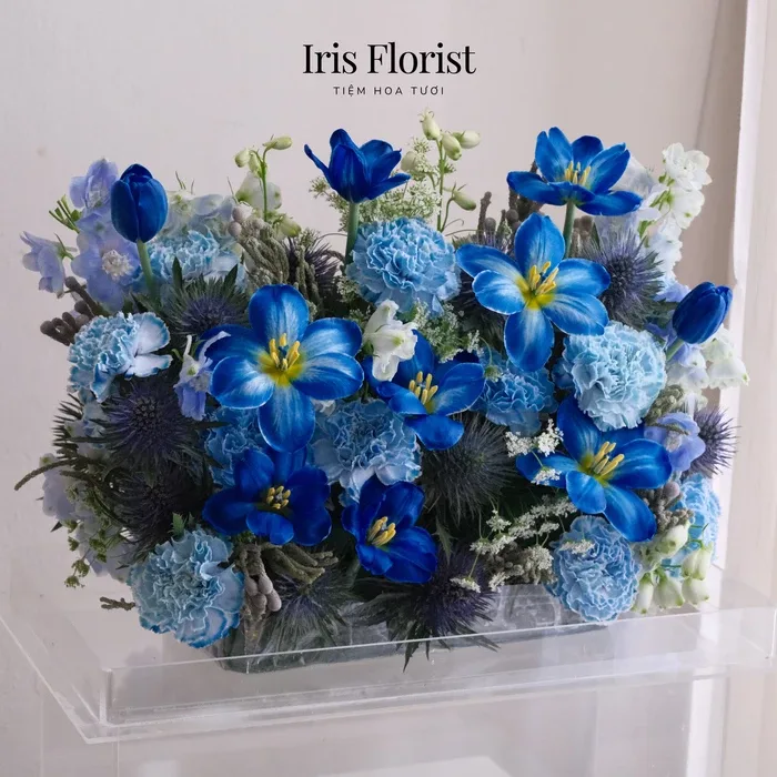 Hộp hoa Mica trong suốt | Iris Florist - Tiệm hoa tươi
