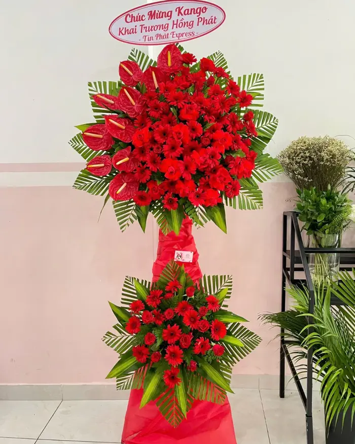 30+ Mẫu Lẵng Hoa 2 Tầng Mừng Khai Trương Cửa Hàng