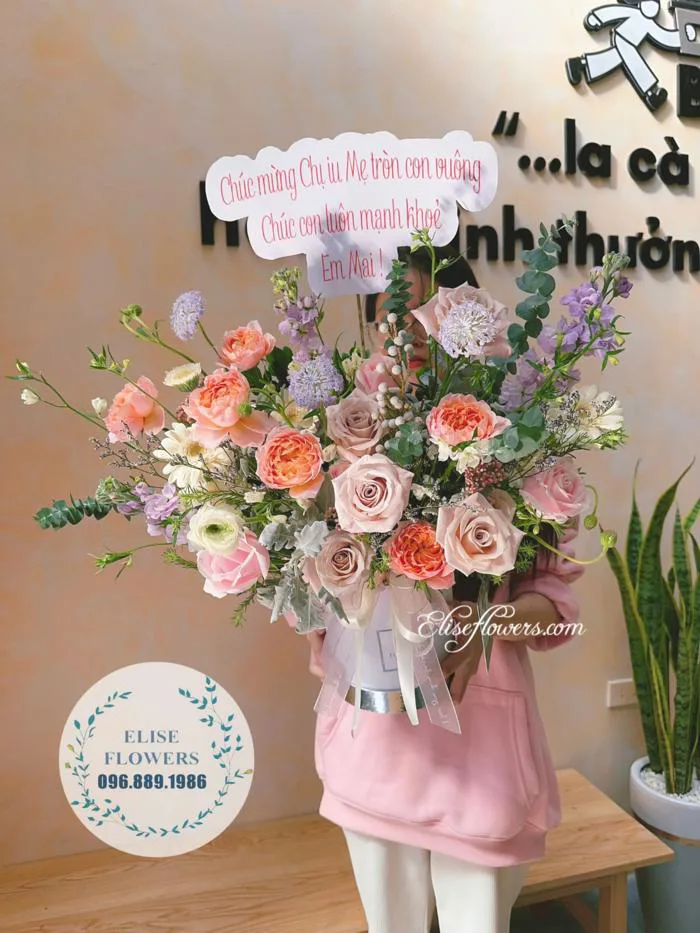 HỘP HOA SINH NHẬT MẸ QUẬN BA ĐÌNH. HOA SINH NHẬT MẸ ĐẸP |Ba Đình